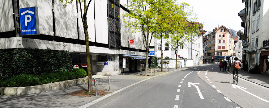 Parkhaus Kesselturm Parkhäuser in der Stadt Luzern